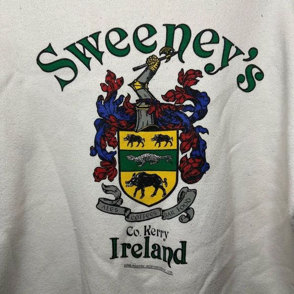 Vintage 80s Sweeney’s Ireland Pub Sweater Mens Size Large - Picture 3 of 6